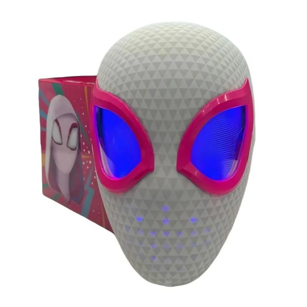 Gwen Spider-Man Mask 1:1 Replica – Remote Blinking LED Eyes
