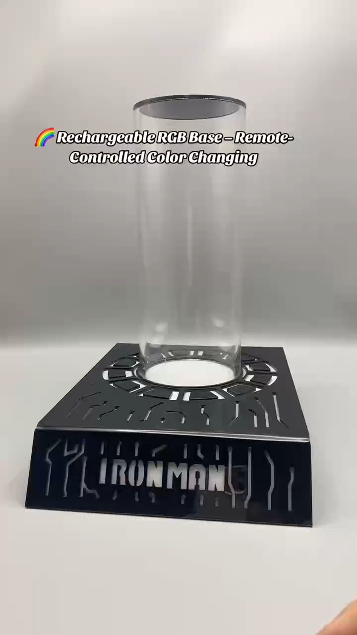Rechargeable RGB Base with Remote Control & Multi-Color Lighting