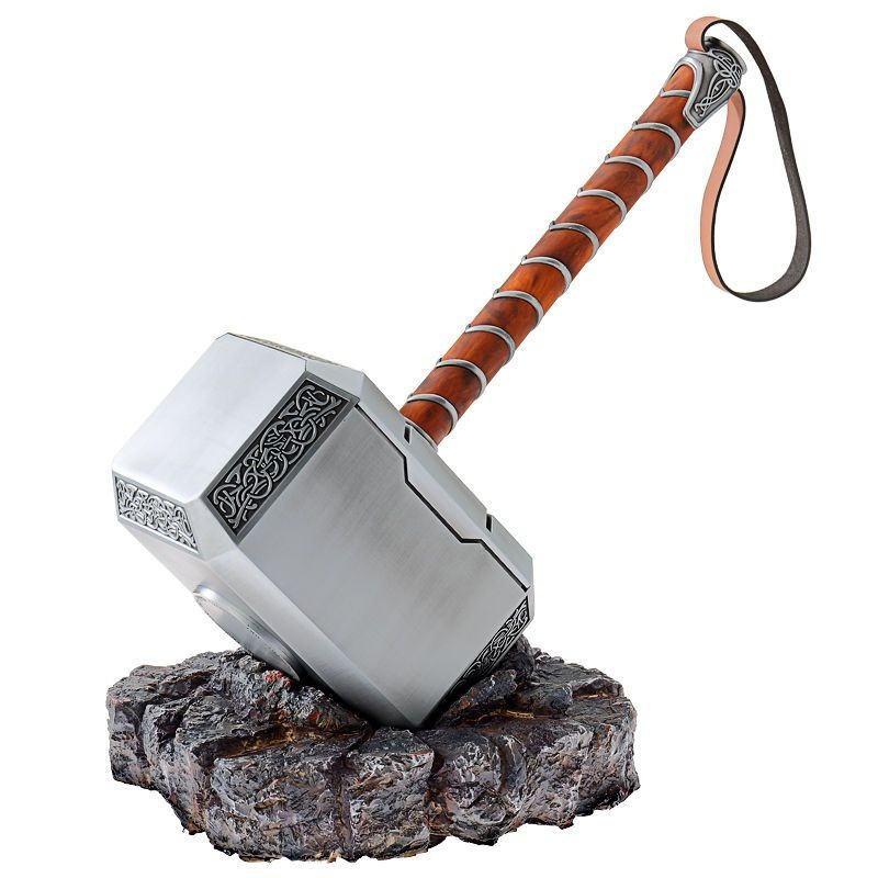 【NEW】Mjolnir Thor Hammer Metal Zinc-Alloy,1:1 Model,44cm