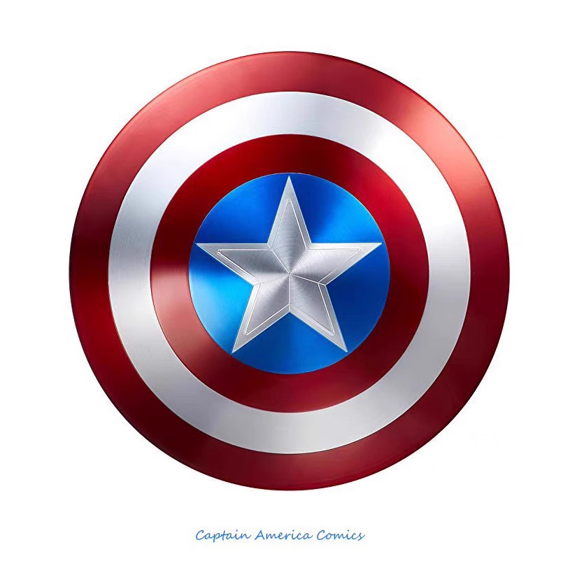 【NEW】Captain America Shield Metal,Single-layer aluminum alloy original color,75th anniversary