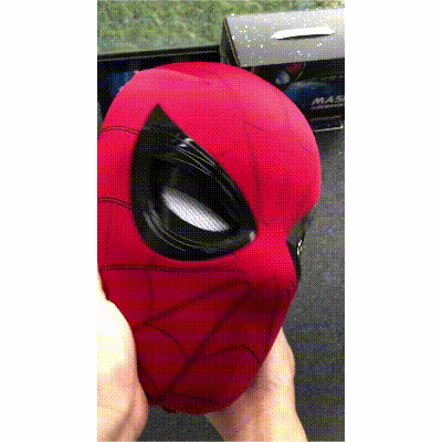 USA STOCK丨Spider-Man Mask with Moving Eyes, LED Light & Remote Control Gift