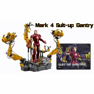 Iron Man MK4 Suit-up Gantry 7 Inch Action Figure