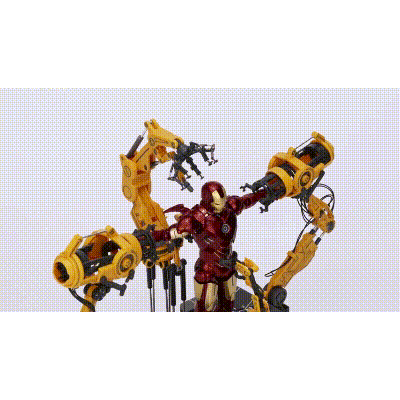 Iron Man MK4 Suit-up Gantry 7 Inch Action Figure