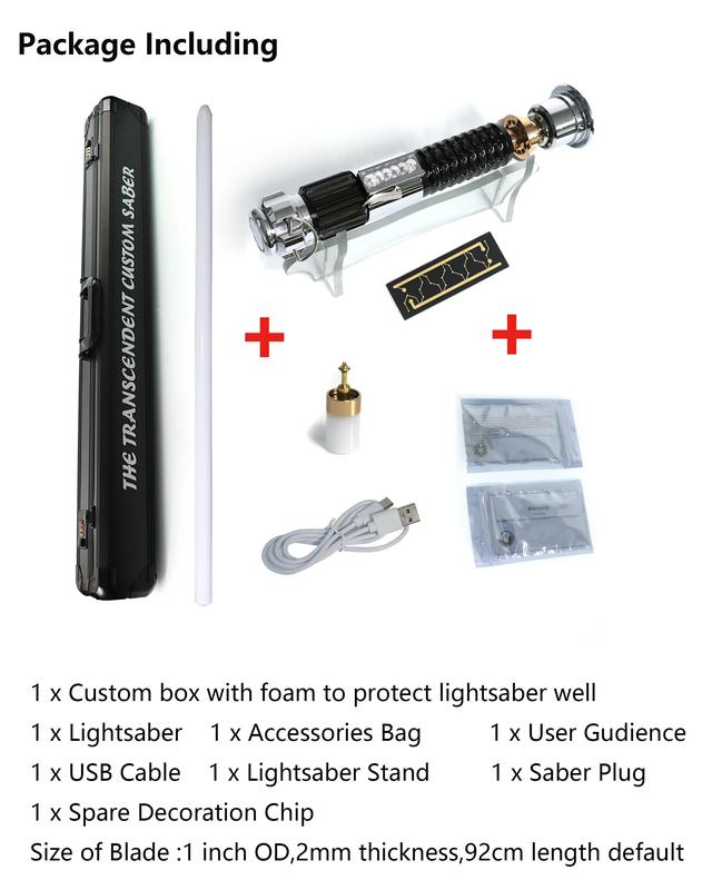 Obi Wan Lightsaber Kenobi OWK Light Saber Rechargeable Battery Hilt 28CM 043