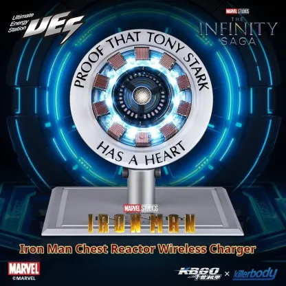 [NEW] Iron Man Arc Reactor Magnetic Wireless Charger Stand – Alloy Base Auto Inductive Lifting Phone Dock