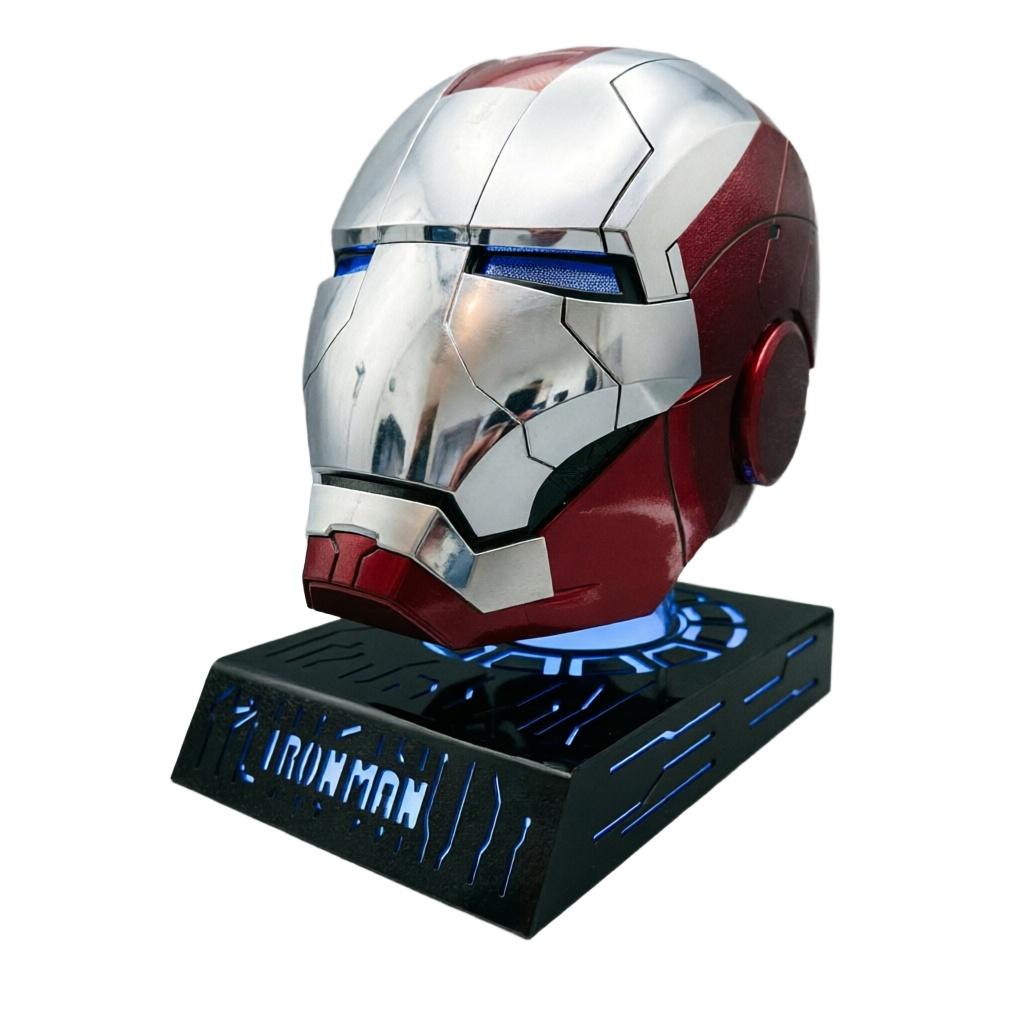 Iron Man MK5 Red/Silver Helmet – 1:1 Wearable Jarvis Voice Control Mask