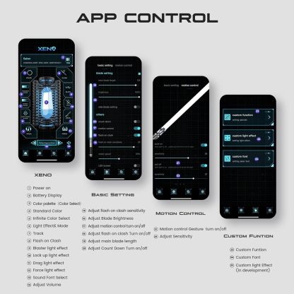 Skywalker Lightsaber App control Dueling Light Saber Metal Hilt 26CM