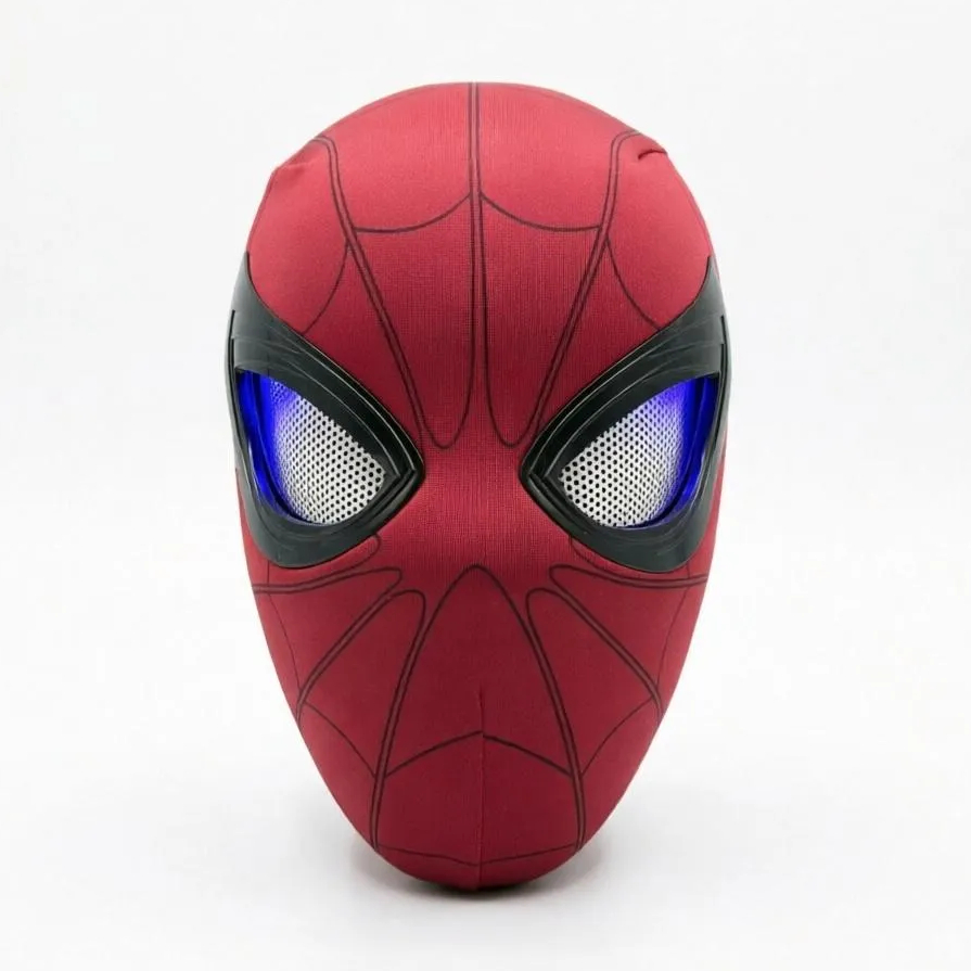 Spider-Man Mask with Remote Control Blink LED Eyes – Cosplay Helmet Birthday Gift