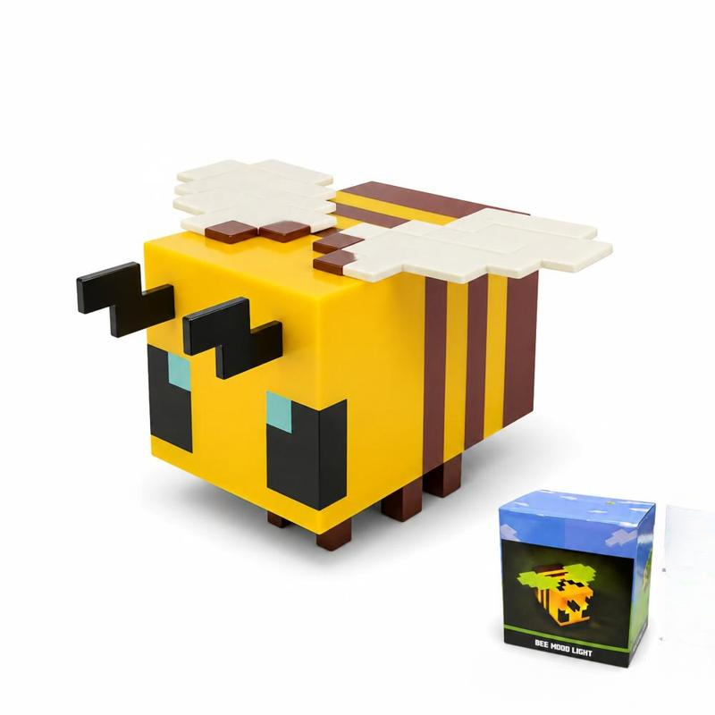 【NEW】Bee LED Night Light USB Rechargeable Gaming Room Bedroom Desk Decor Creative Pixel Lamp