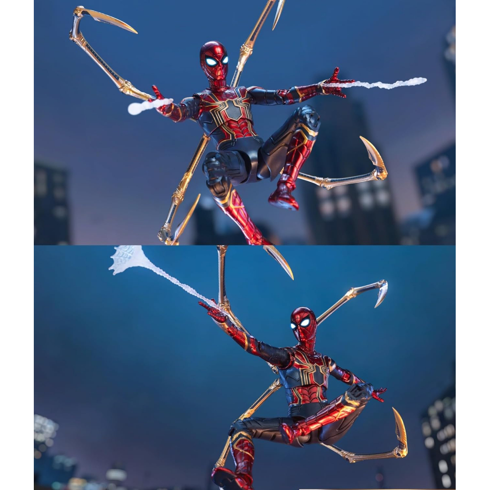 Iron Spider Action Figures 7inch 1/10 Scale All Joints Movable Superhero 2.0 Series
