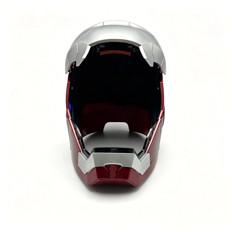 Iron Man MK5 Red/Silver Helmet – 1:1 Wearable Jarvis Voice Control Mask