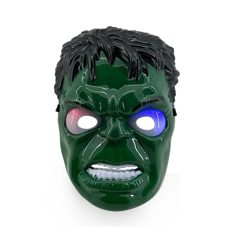 [NEW] Avengers LED Superhero Mask – Iron Man & Spider-Man Glow Cosplay Gift