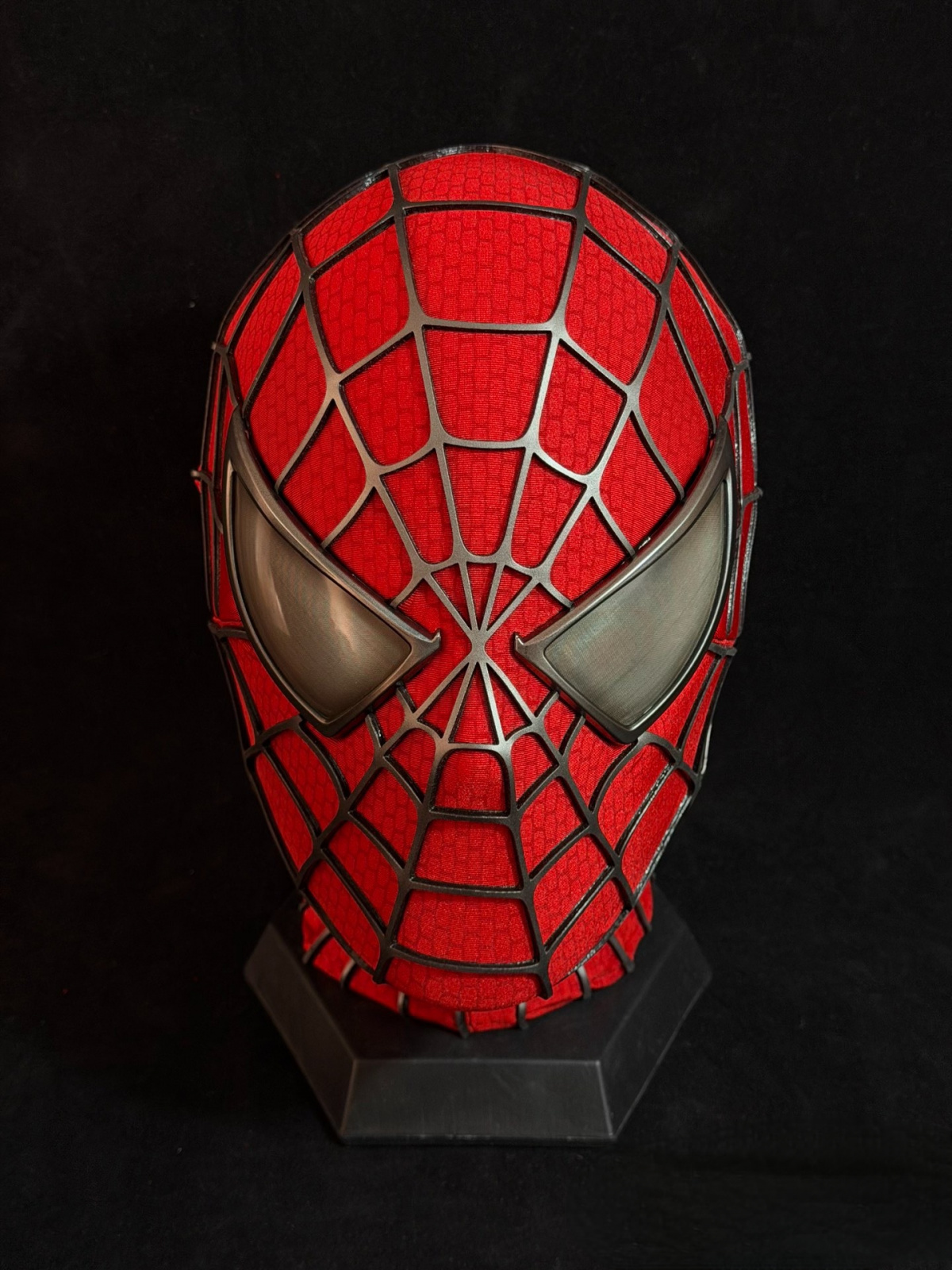 【Premium】Spider-Man Tobey Maguire Full Head Shell Magnetic Eye Mask Cosplay