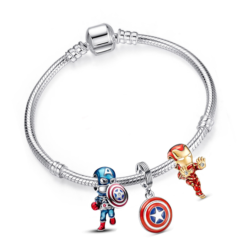 【NEW】Avengers Style Alloy Charm Bracelet for Women Sweet Gift Jewelry
