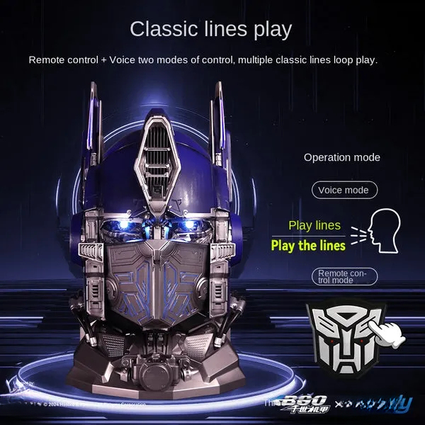 [Genuine] Optimus Prime Helmet – 1:1 Wearable, Voice Command & Touch Control Collectible