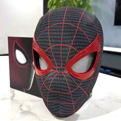 [NEW]Miles Morales Spiderman Mask With Moving Eyes Game Version 