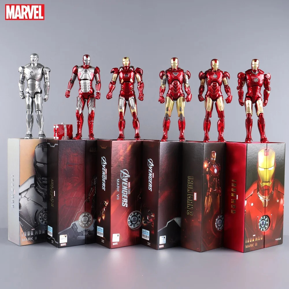Ironman Action Figure Movable Mark Toys 7 inches Light with Chest