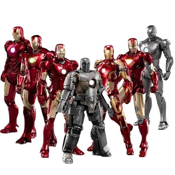 Ironman Action Figure Movable Mark Toys 7 inches Light with Chest