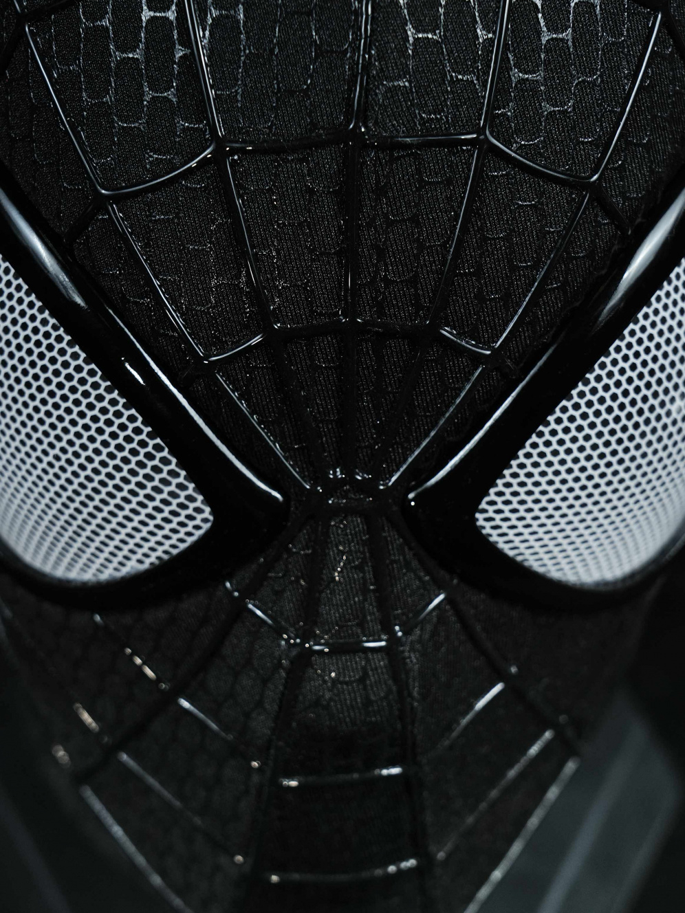 Premium丨TAMS 2 Venom Symbiote Black Mask – 1:1 Handmade Full Faceshell 3D Replica