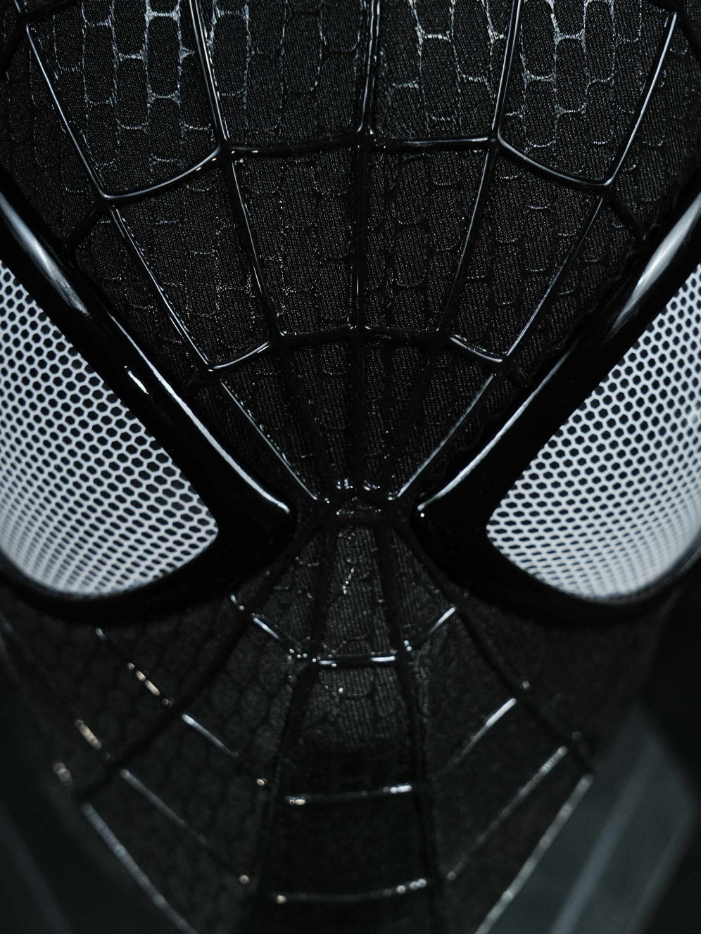 Premium丨TAMS 2 Venom Symbiote Black Mask – 1:1 Handmade Full Faceshell 3D Replica