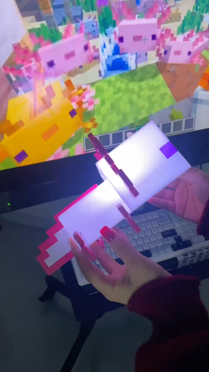 【NEW】Salamander LED Night Light 5 Colors Changing USB Rechargeable Gaming Desk Lamp