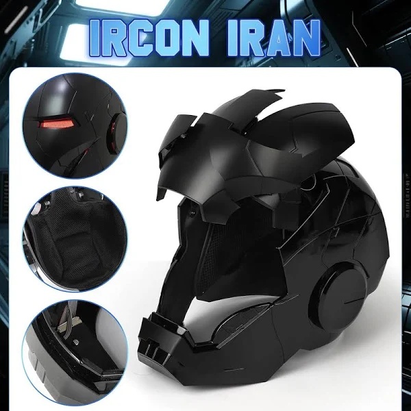 Avengers War Machine Iron Man Helmet Mk5 Black touch/voice/remote control 