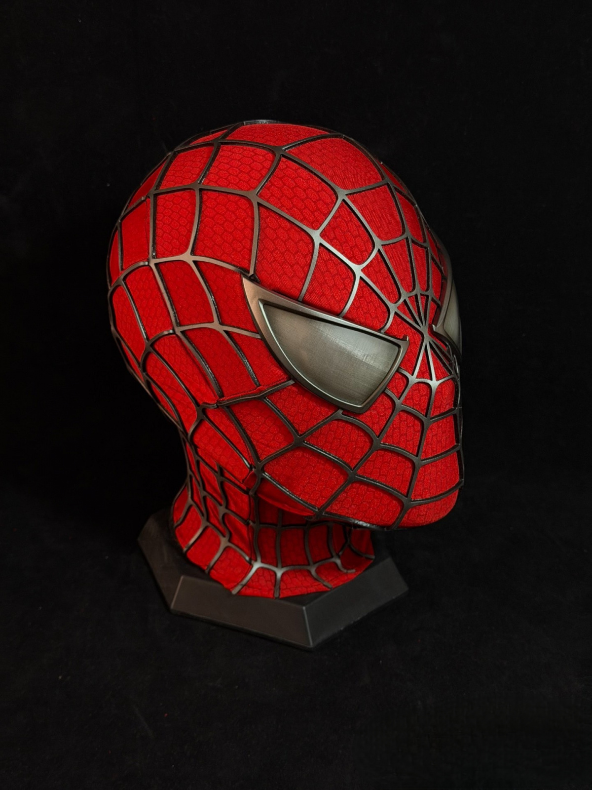 【Premium】Spider-Man Tobey Maguire Full Head Shell Magnetic Eye Mask Cosplay