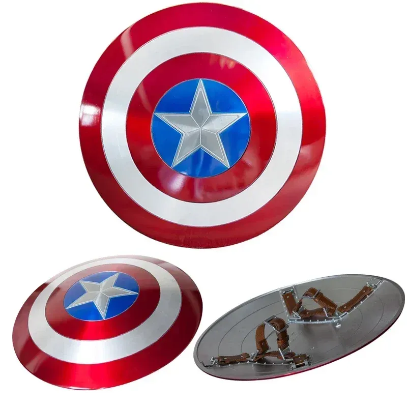 【NEW】Captain America Shield Metal,Single-layer aluminum alloy original color,75th anniversary