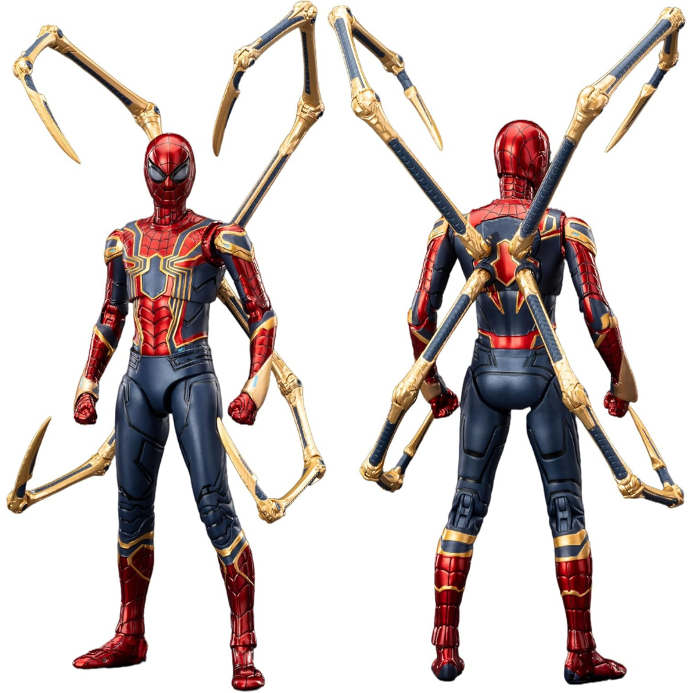 Iron Spider Action Figures 7inch 1/10 Scale All Joints Movable Superhero 2.0 Series