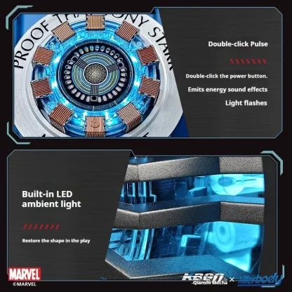[NEW] Iron Man Arc Reactor Magnetic Wireless Charger Stand – Alloy Base Auto Inductive Lifting Phone Dock