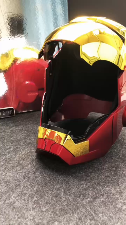 [NEW] Iron Man MK5 Helmet – Gold Edition | Voice Control + Remote + Touch Activated Electronic Mask, 1:1 Wearable Collectible