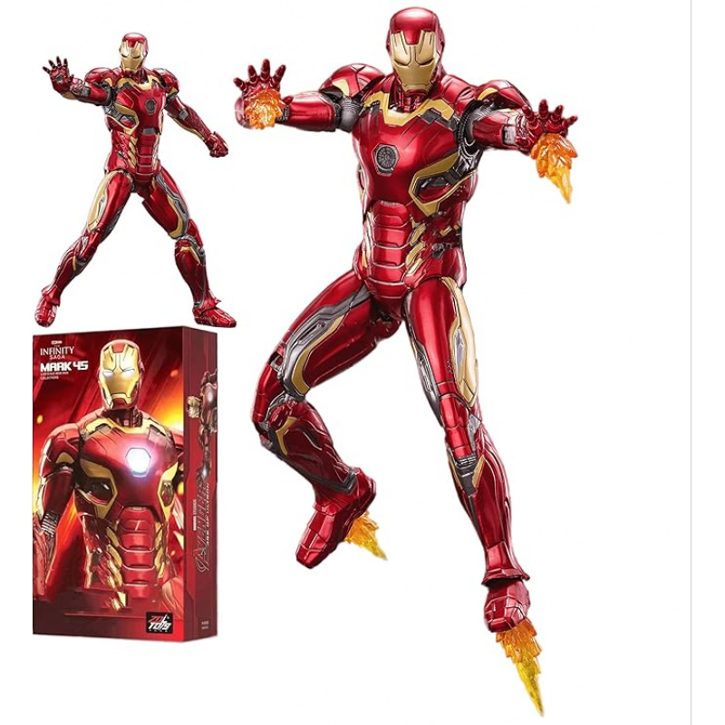 Iron Man Action Figures 10th Anniversary Metal Texture Painting 7 inches 