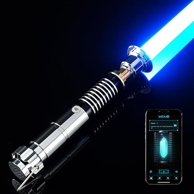 Luke Skywalker lightsaber V2 Smooth Swing Motion Control Metal Hilt 27cm 016
