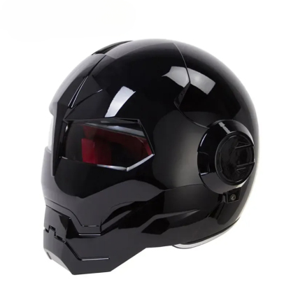 [NEW]Vintage Retro Iron Man Motorcycle Helmet – Full Face Cruiser, Chopper, Cafe Racer Motorbike Helmet