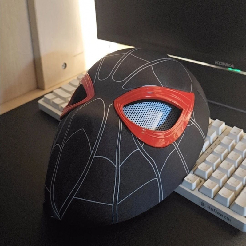 [NEW]Mlies Morales Mask with Moving eyes Black Style 