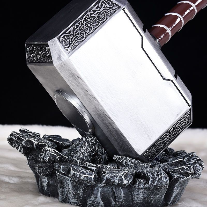 【NEW】Mjolnir Thor Hammer Metal Zinc-Alloy,1:1 Model,44cm
