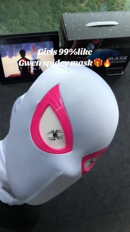 [NEW]Spider Gwen Mask Touch sensor light up 