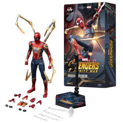 Iron Spider Action Figures 7inch 1/10 Scale All Joints Movable Superhero 2.0 Series