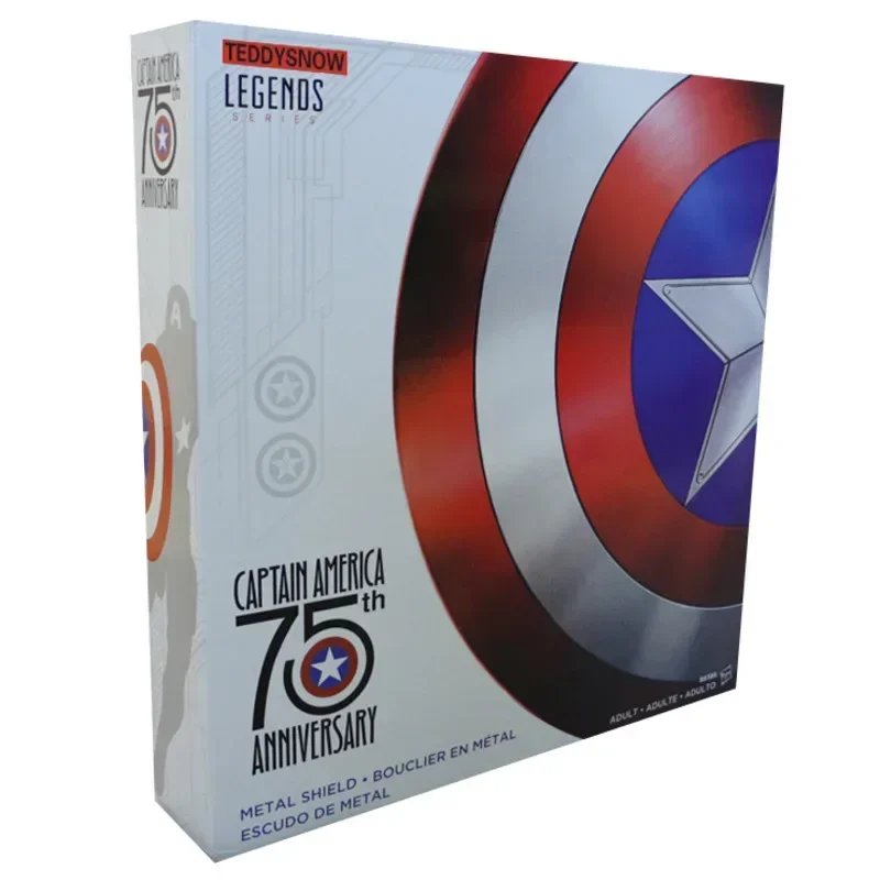 【NEW】Captain America Shield Metal,Single-layer aluminum alloy original color,75th anniversary