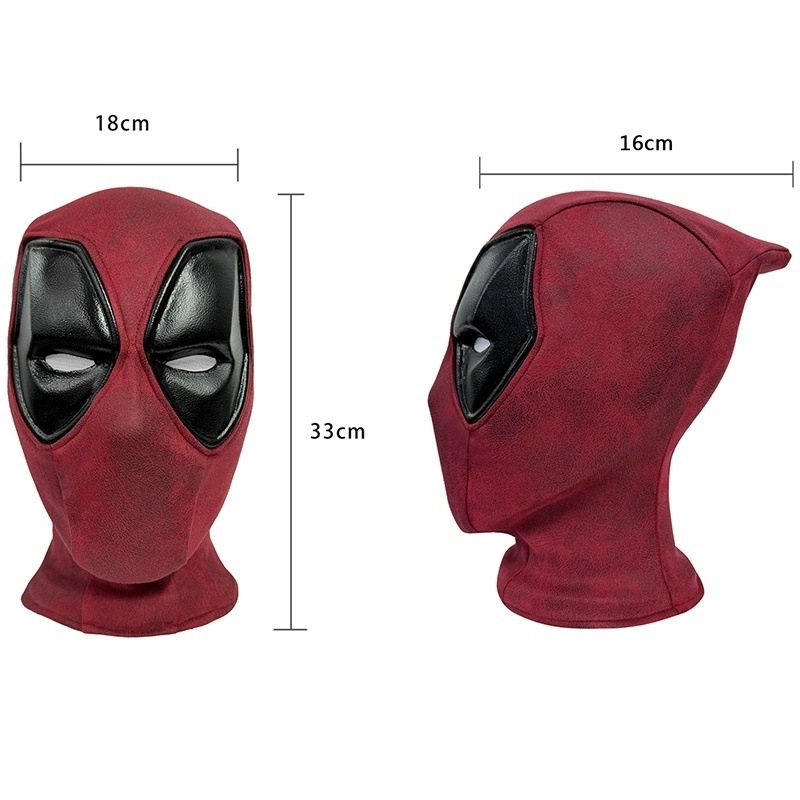 Deadpool Wearable Mask Wade Wilson Halloween Cosplay Props