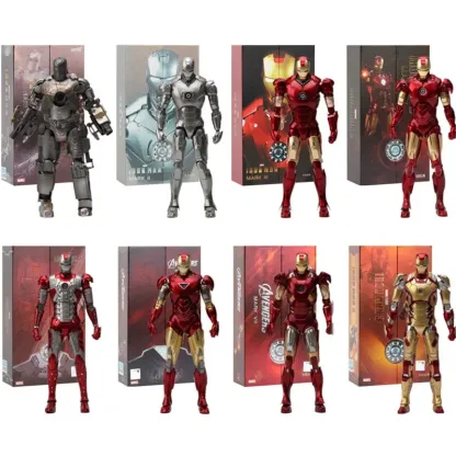 Iron Man Action Figures 10th Anniversary Metal Texture Painting 7 inches 
