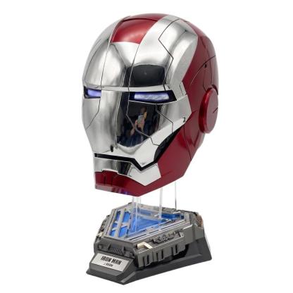 Iron Man MK5 Red/Silver Helmet – 1:1 Wearable Jarvis Voice Control Mask