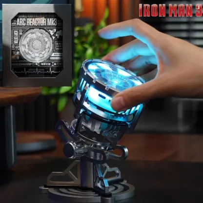 [PREMIUM] Iron Man Arc Reactor MK3 – Tony Stark Edition LED Palladium Element Chest Lamp Collectible