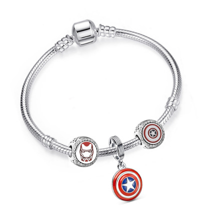 【NEW】Avengers Style Alloy Charm Bracelet for Women Sweet Gift Jewelry