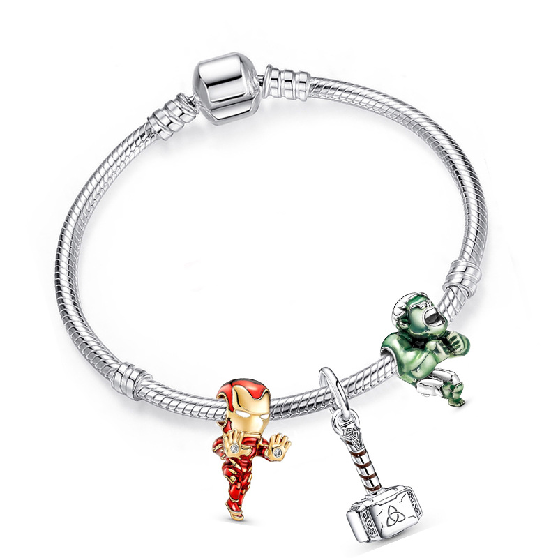 【NEW】Avengers Style Alloy Charm Bracelet for Women Sweet Gift Jewelry