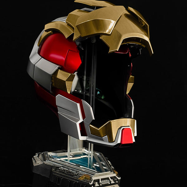 【NEW】 Iron Man Mk17 Helmet 1:1 Wearable Cos Mask Voice-Activated Deformation 2026