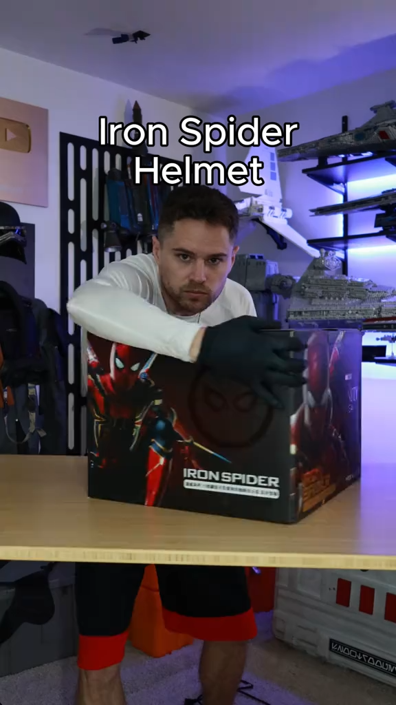 [PREMIUM] Iron Spider Helmet – Wearable LED Magnetic Cosplay Mask