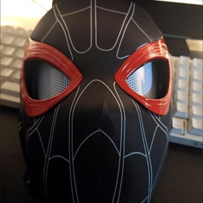 [NEW]Mlies Morales Mask with Moving eyes Black Style 