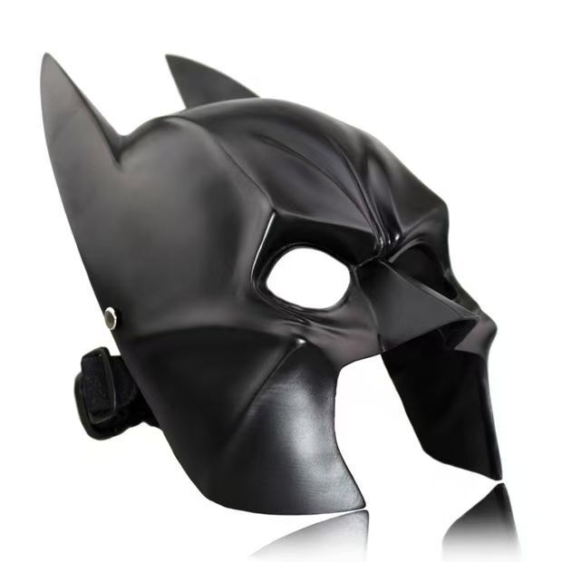 [NEW] High-Quality DC Comics Batman Dark Knight Mask – Half-Face,Handcrafted