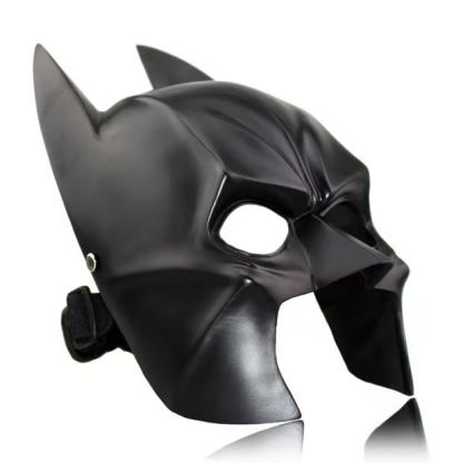 [NEW] High-Quality DC Comics Batman Dark Knight Mask – Half-Face,Handcrafted
